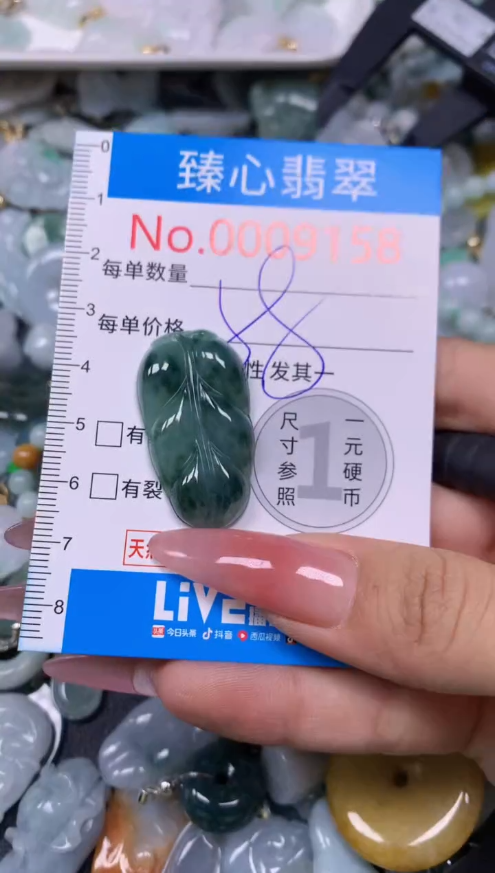 【闪购商品】翡翠颈饰未镶嵌含绳0009158