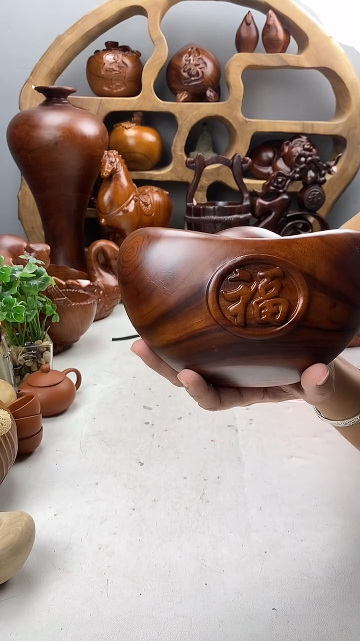 香樟木A25精品大元宝/尺寸20*15*13