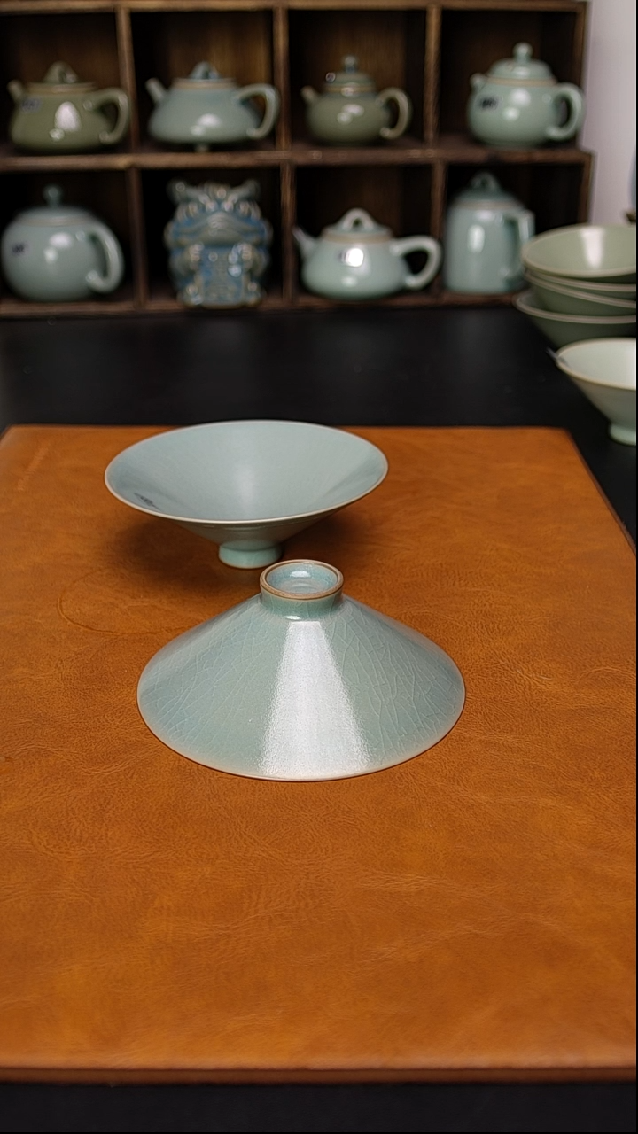 瓷片简*活仿古釉汝瓷原矿开播