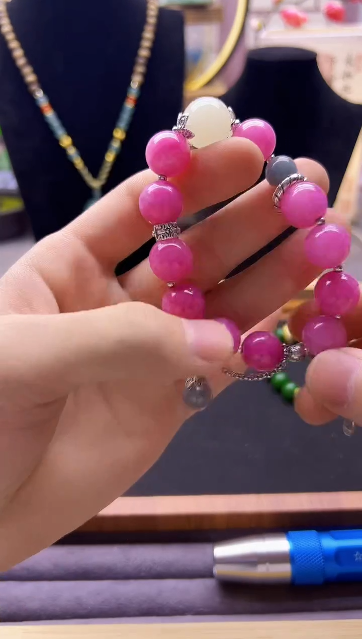 【闪购商品】碧玺手链银S925镶嵌S180         