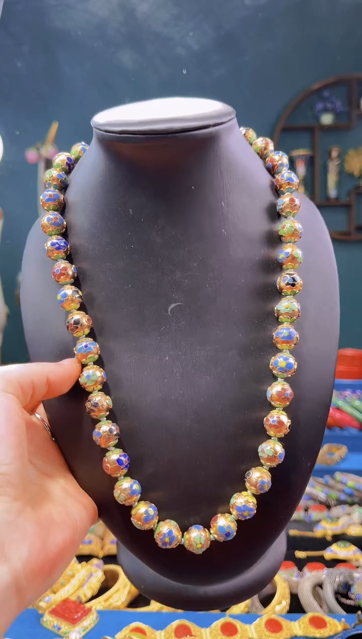 【闪购商品】非遗绝技 景泰蓝1.2金地项链