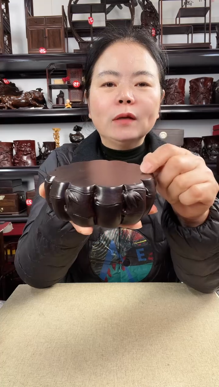 木大竹节圆老李红木工艺品