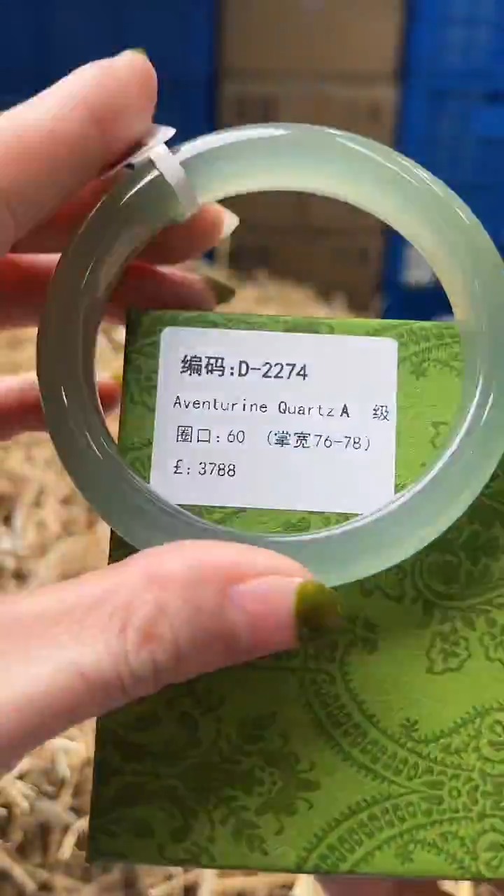 未镶嵌手镯石英质玉D2274