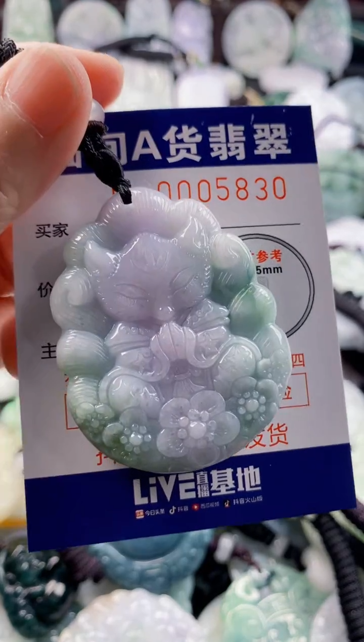 翡翠未镶嵌吊坠(不含链)1