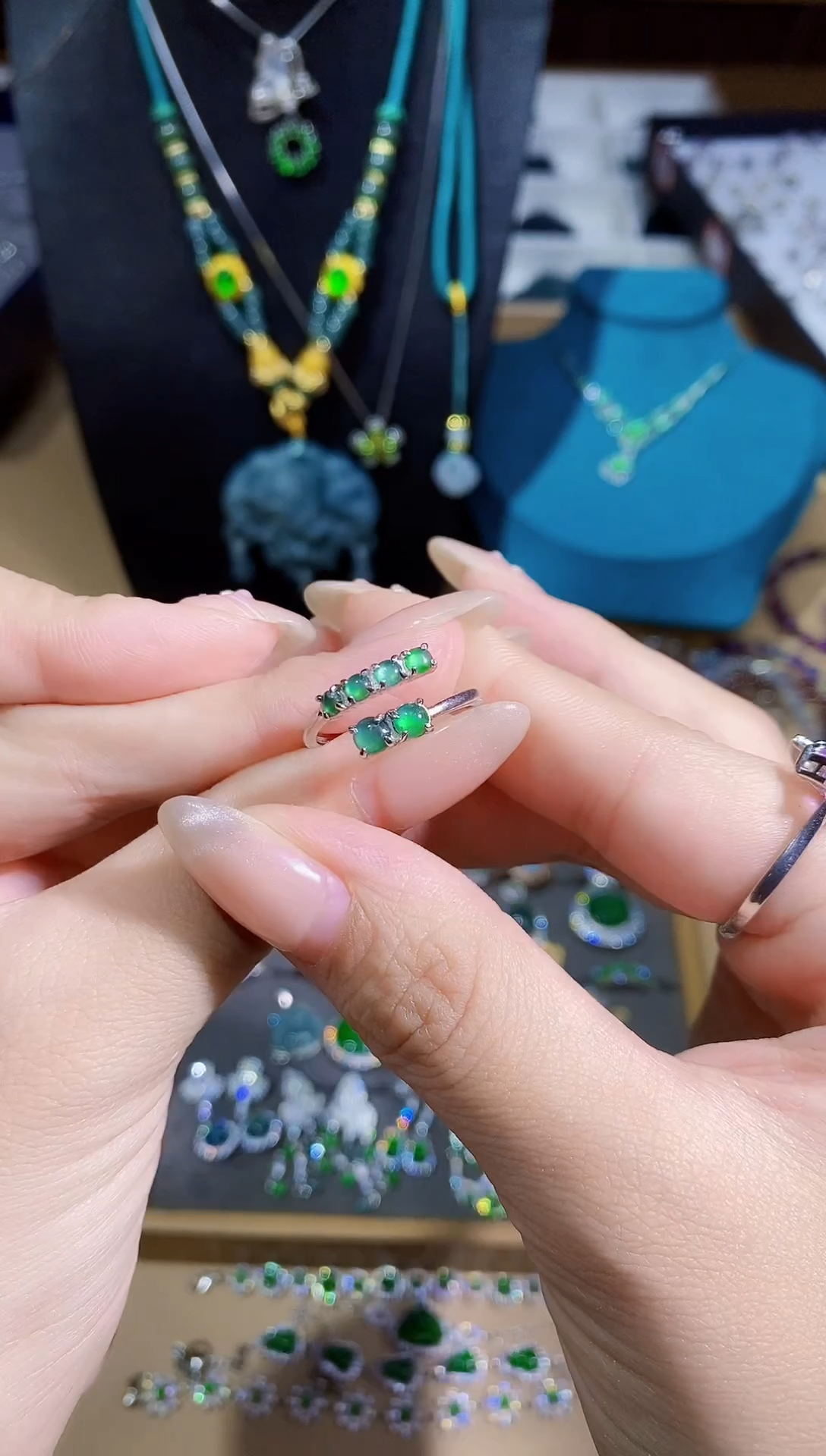 【闪购商品】翡翠戒指银S925镶嵌多样性发其一【27】