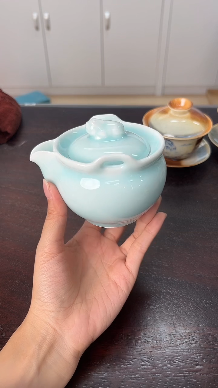 龙泉云间青瓷小米茶器