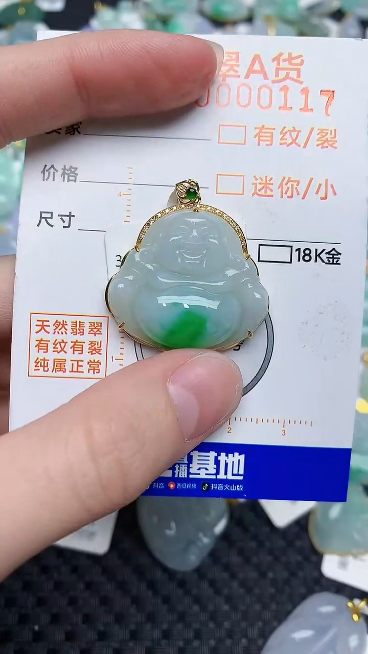 【闪购商品】翡翠颈饰18K金镶嵌53453453453