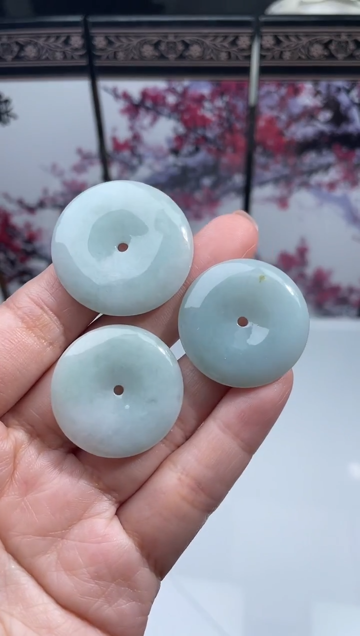 吊坠(不含链)未镶嵌翡翠随机发一（平安扣）