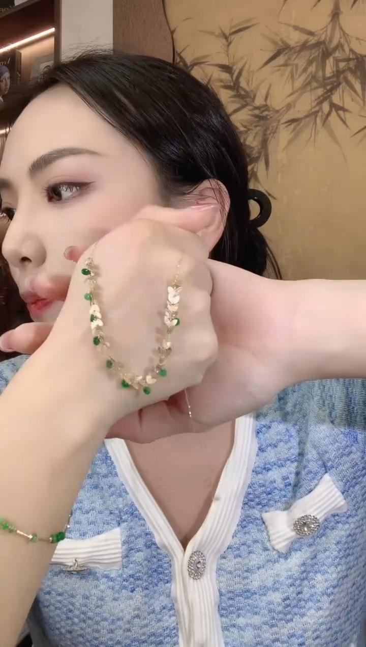 【云中意】 - 18K金 翡翠麦穗项链 - 多样性发货hc