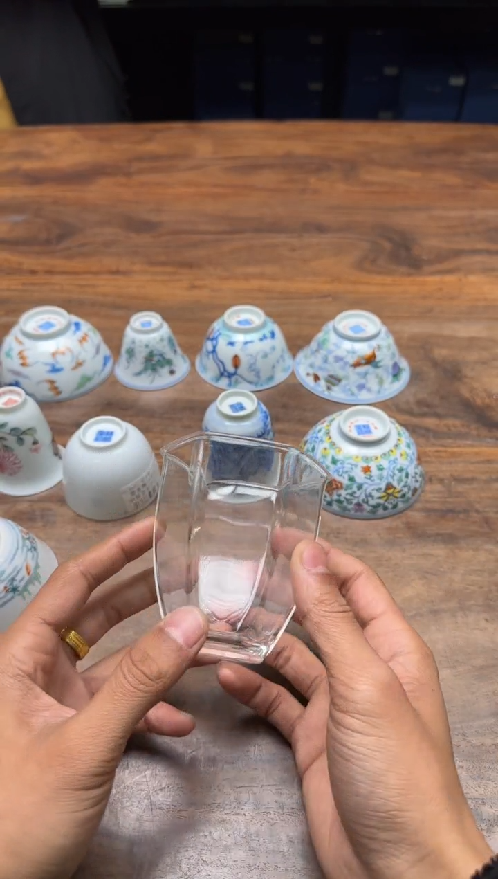 浚*魏小玻 六角公杯 透明