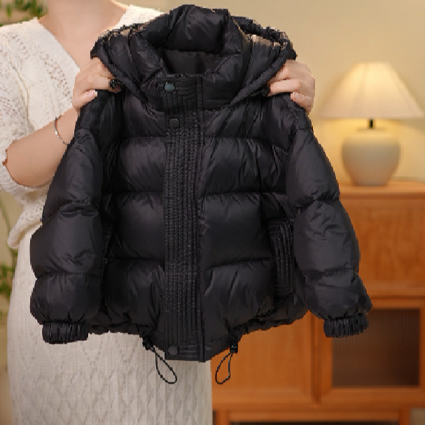 【小豆叮】2025冬季男女童韩版休闲羽绒服潮流连帽羽绒服外套