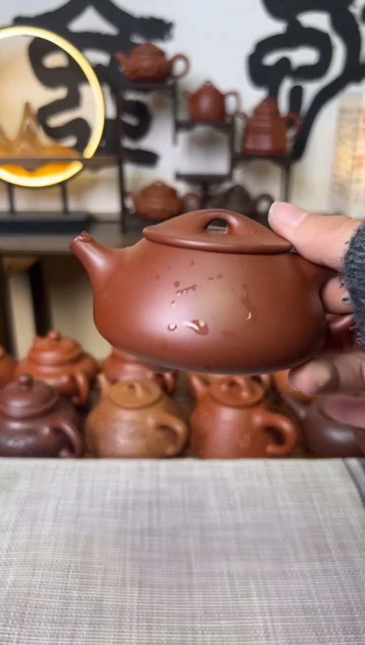 【闪购商品】紫泥茶壶红皮龙景州石瓢壶150CC微瑕