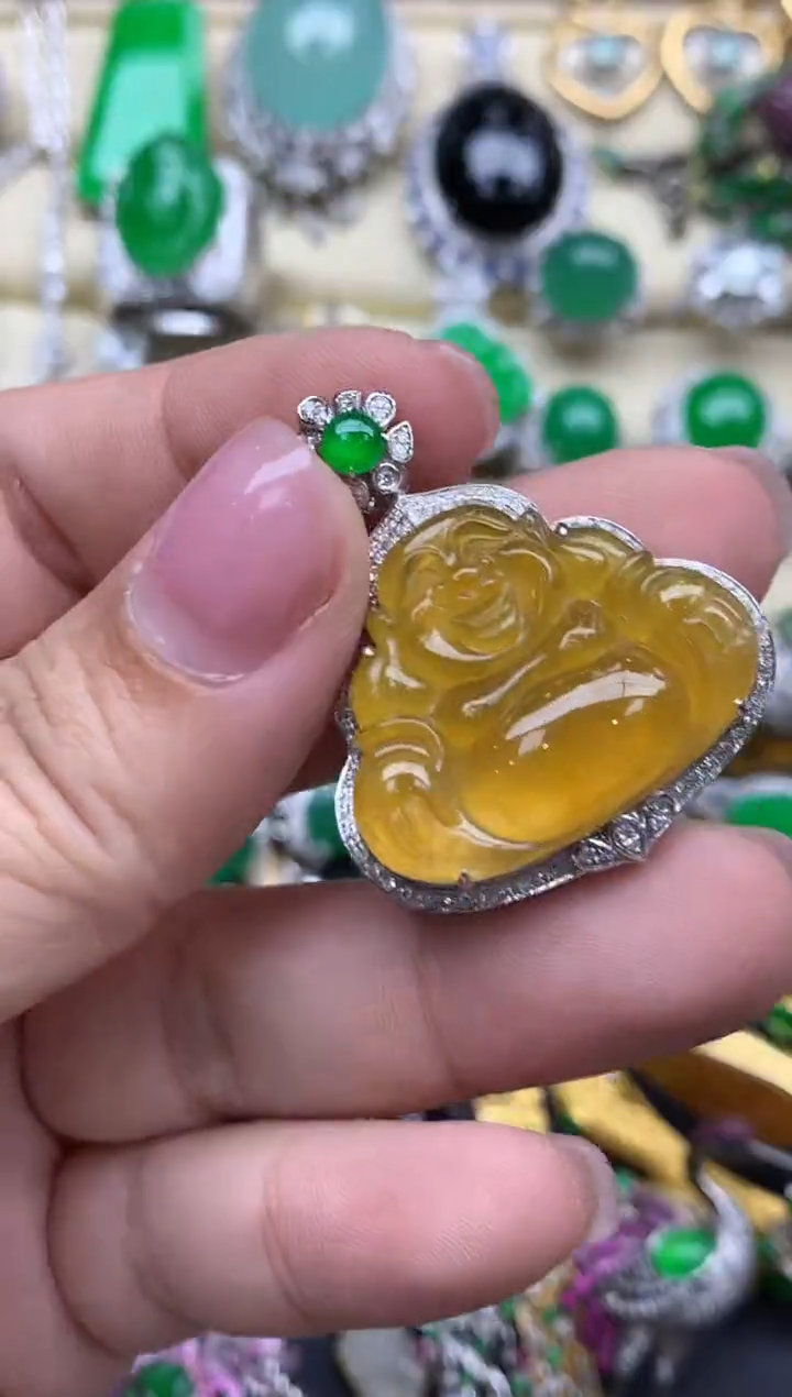 【闪购商品】翡翠颈饰18K金镶嵌765-中国好珍宝