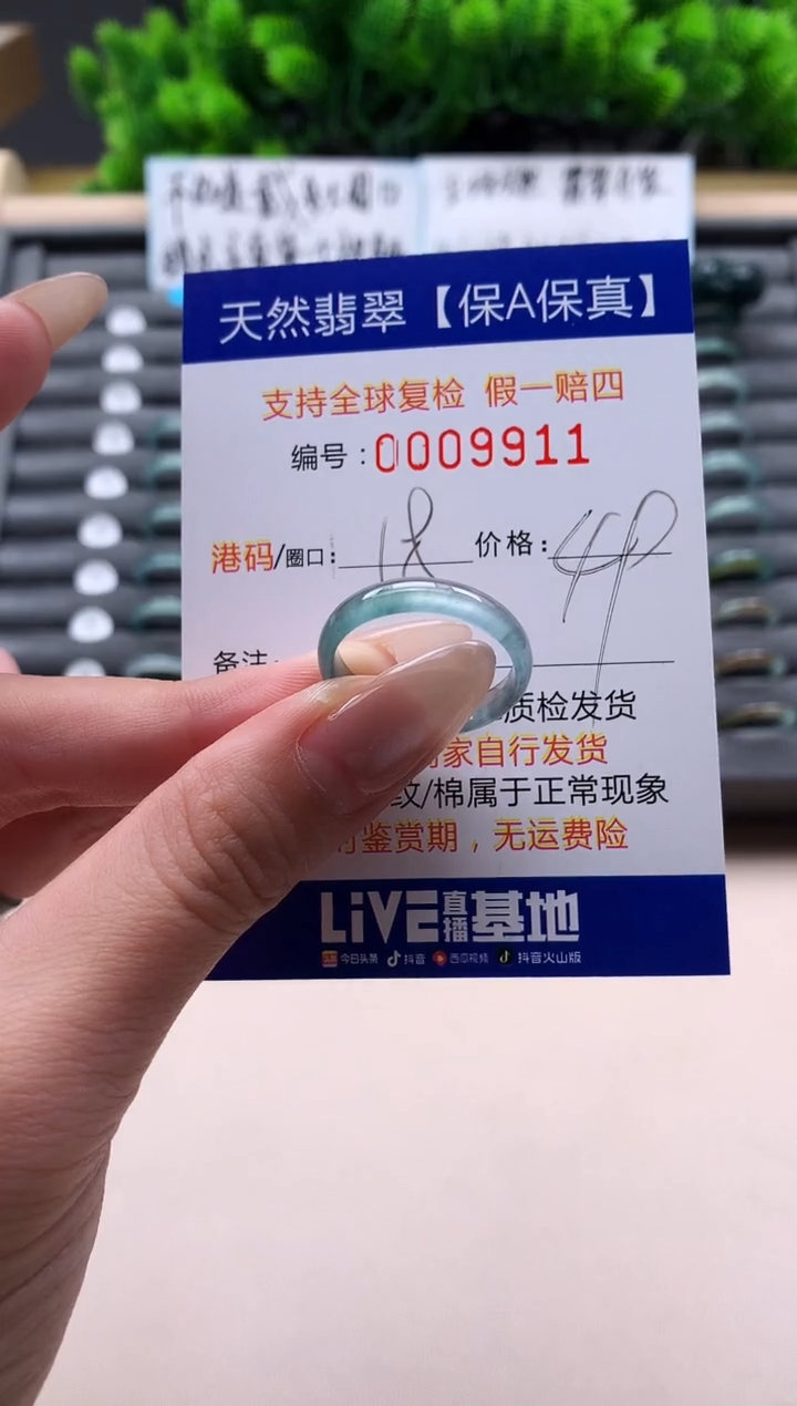 未镶嵌戒指翡翠天然  9911