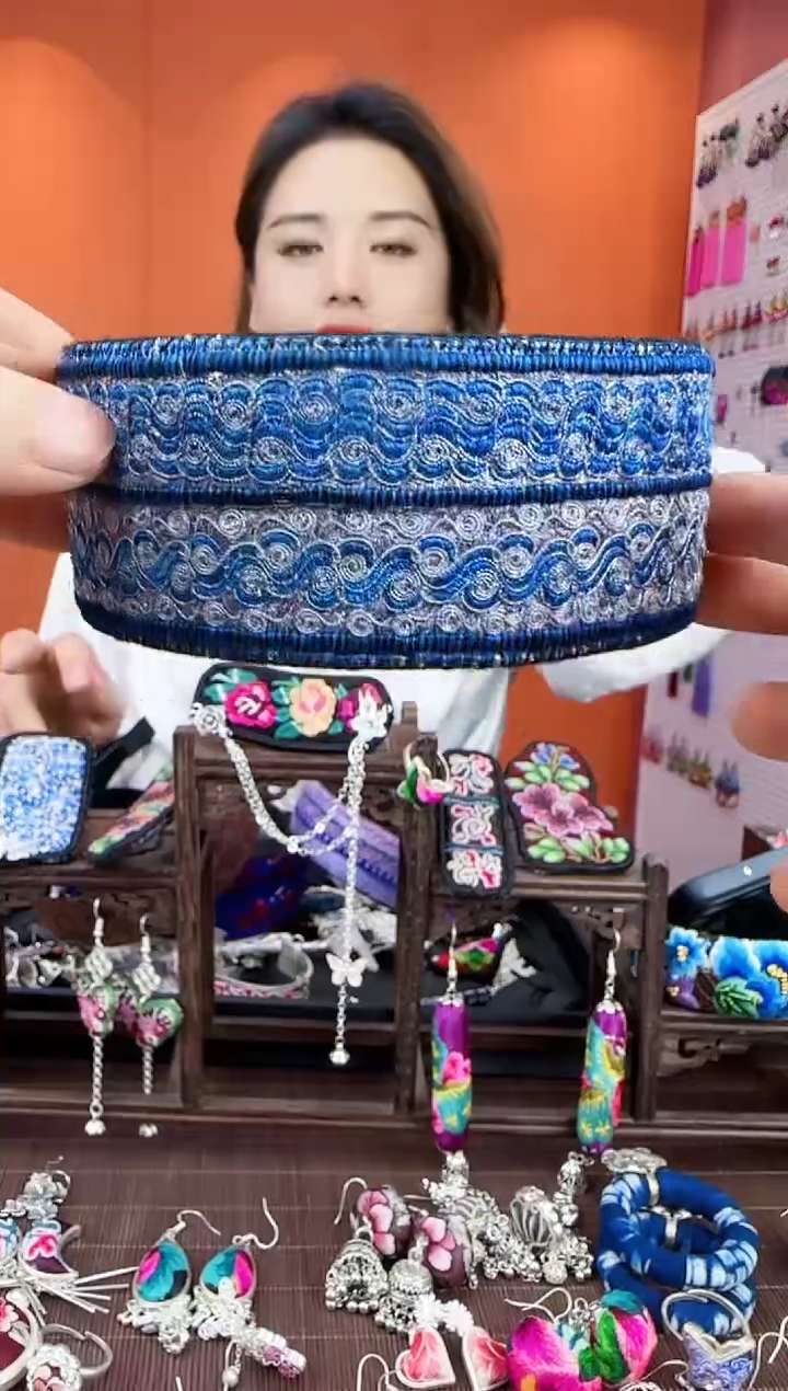 【闪购商品】织绣非遗手工刺绣发箍