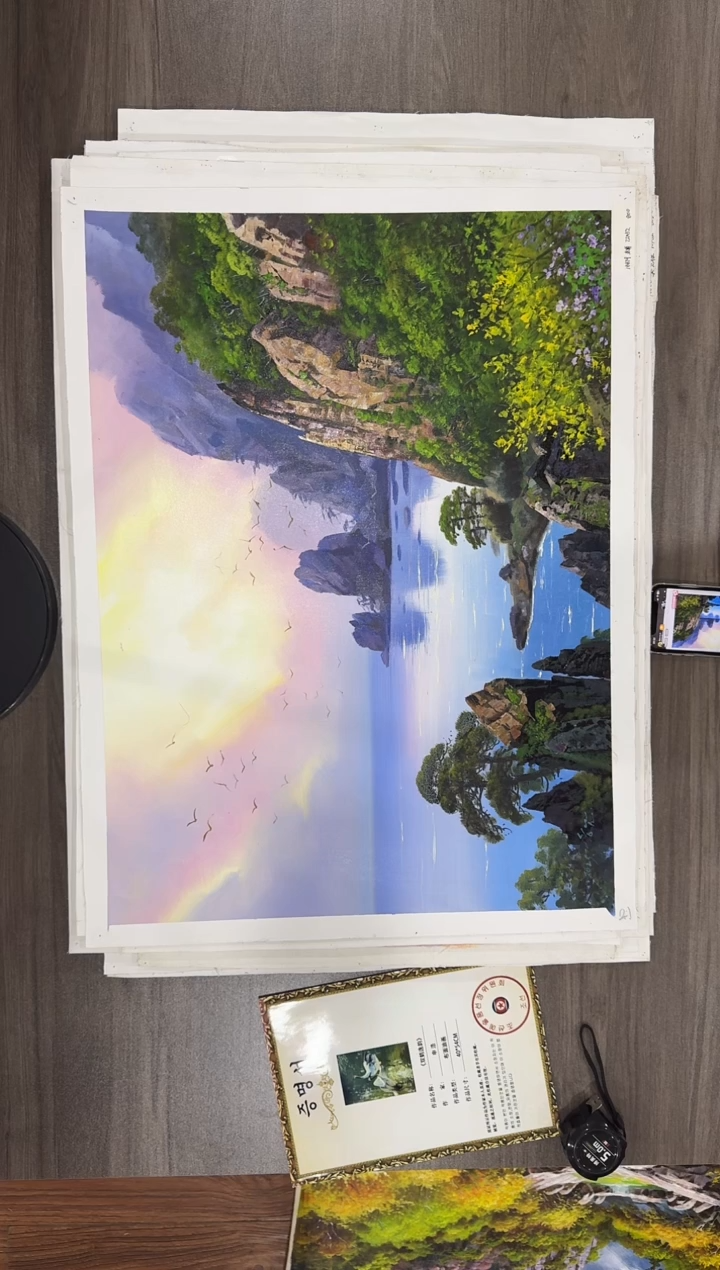 油画【115号】约50*70cm丨朝鲜原创纯手绘孤品油画丨顺丰包邮