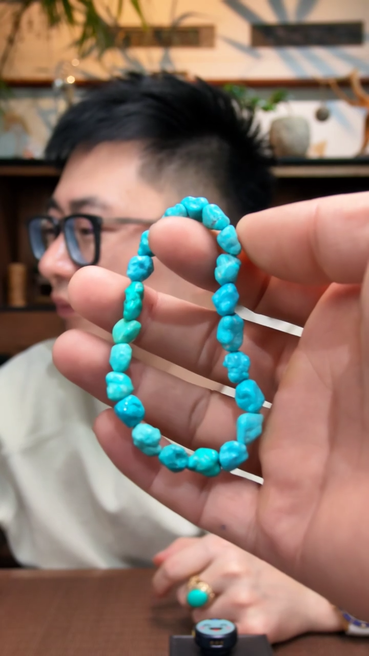 未镶嵌手串定制绿松石绿松石随型手串GZS（竞）