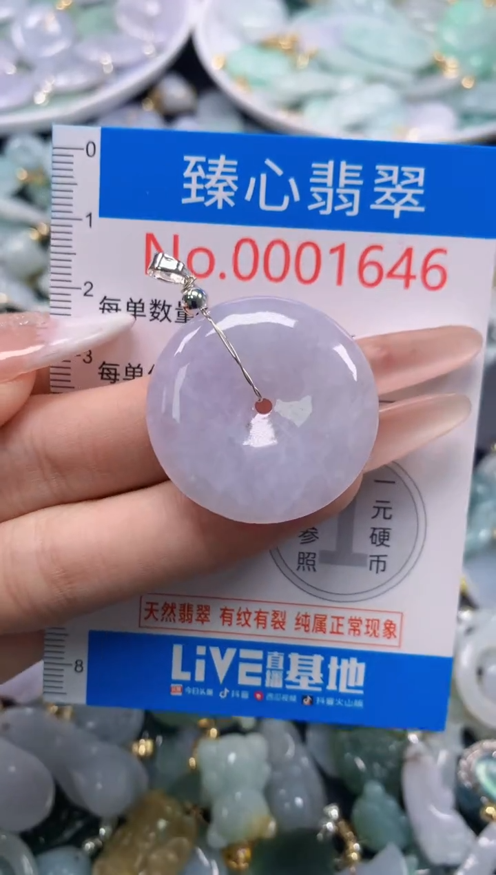 翡翠未镶嵌吊坠(不含链)1646