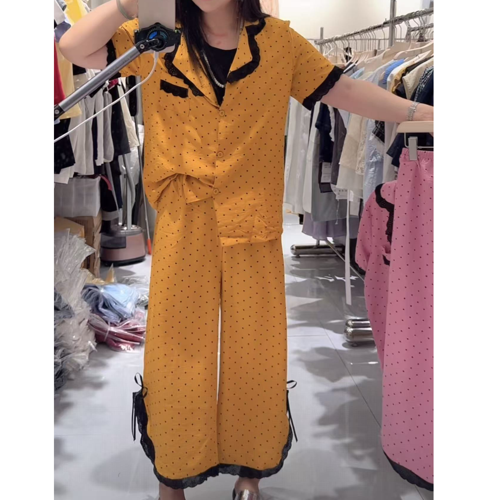 小迪优选睡衣两件套时尚女士夏季薄款宽松甜美