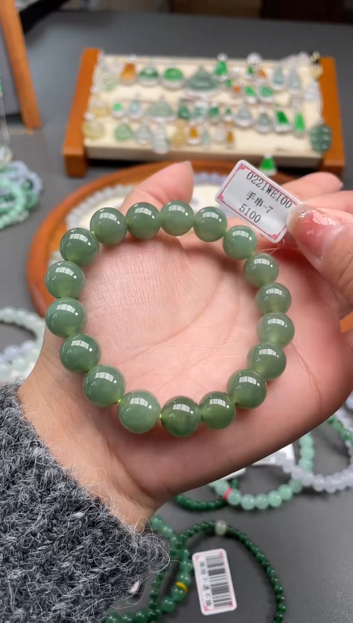 【闪购商品】翡翠手串未镶嵌0221WE100