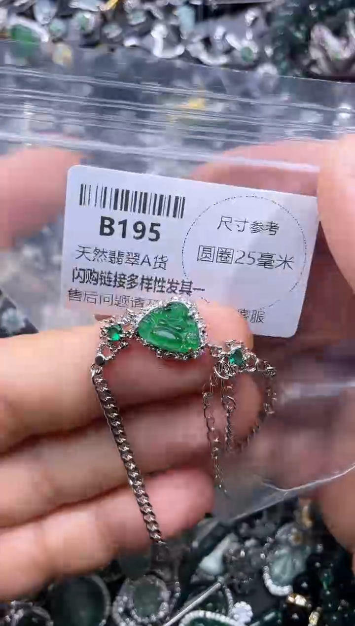 【闪购商品】翡翠颈饰未镶嵌B195手链