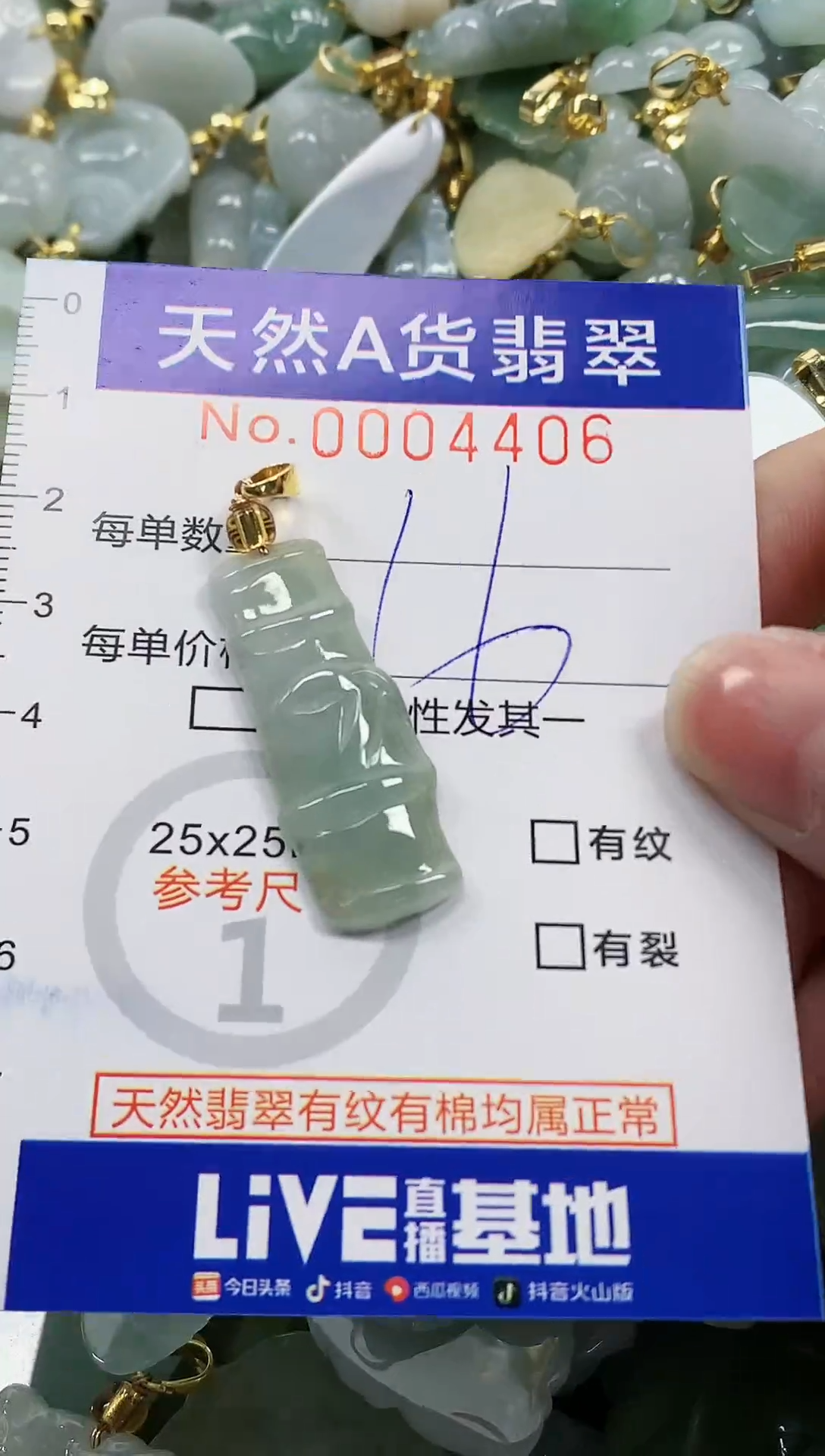 颈饰未镶嵌翡翠 纯天然a货翡翠