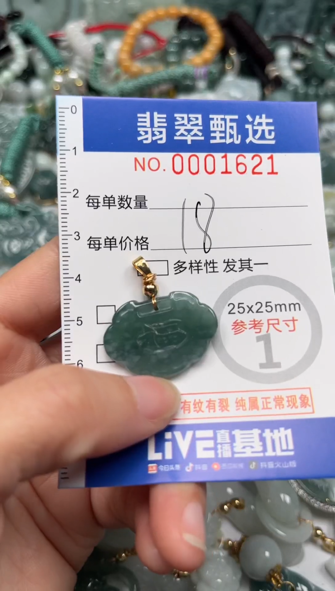 【闪购商品】翡翠颈饰未镶嵌00..1621