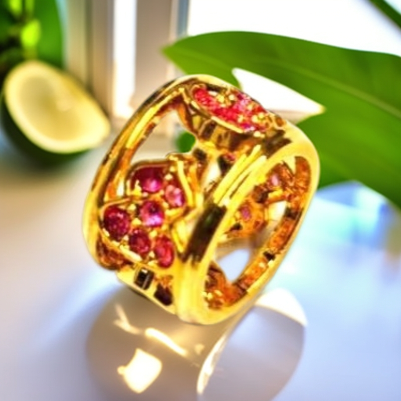 【燕燕专属】18K金 镶钻镂空四美葫芦配件diy