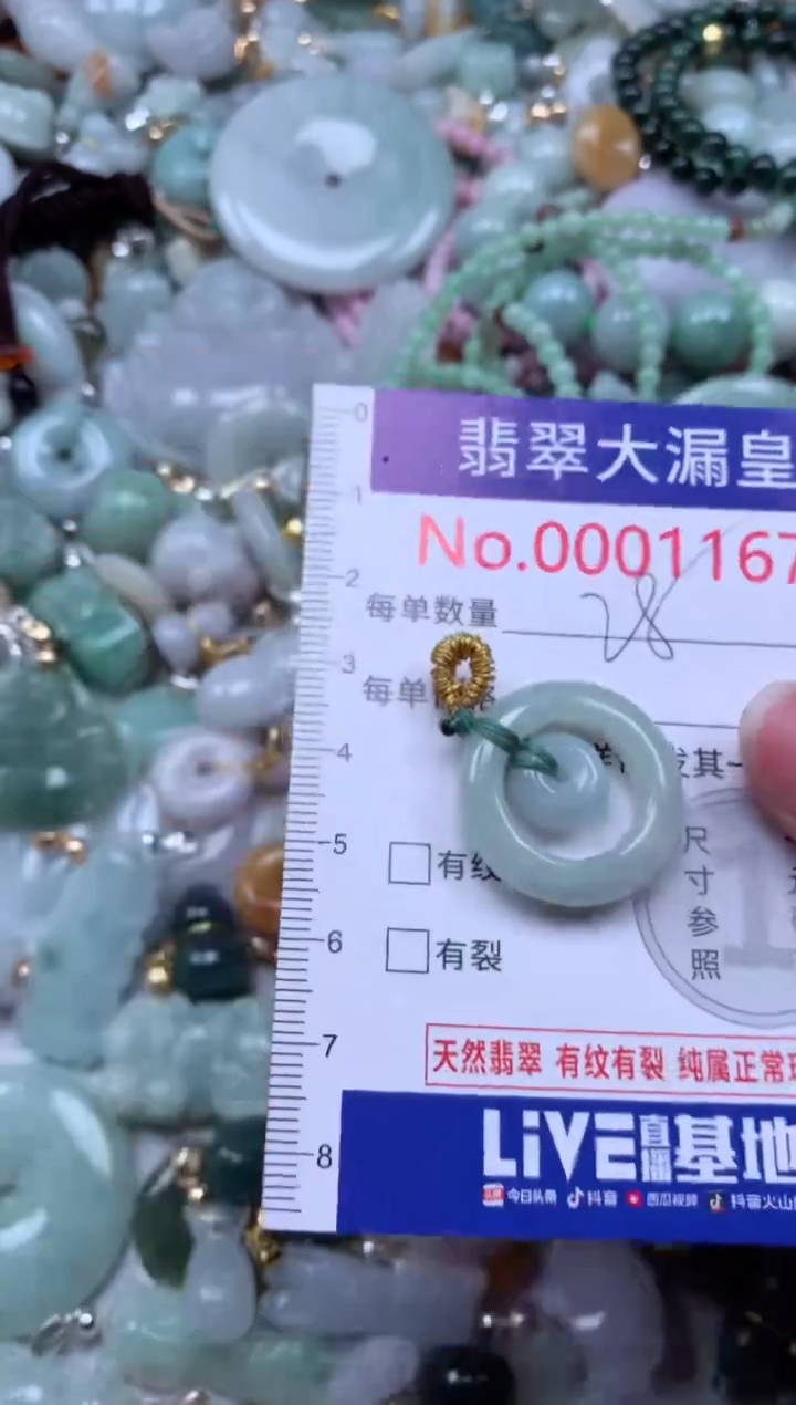 翡翠未镶嵌吊坠(不含链)1167