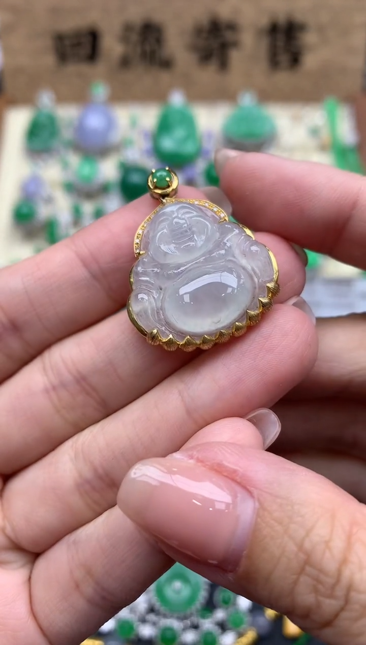 【闪购商品】翡翠颈饰18K金镶嵌270-中国好珍宝