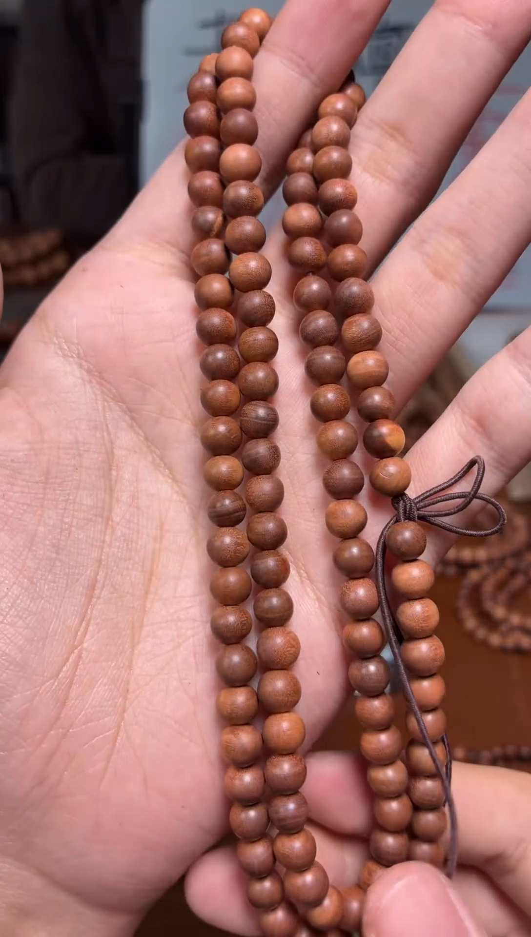 檀香木手串/手链6mm多圈老山檀微瑕