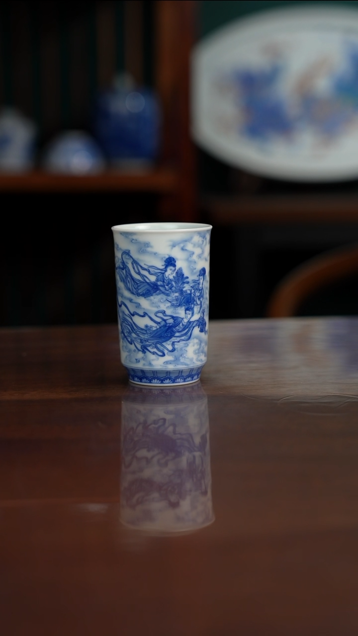 晓竹窑 天女散花图
