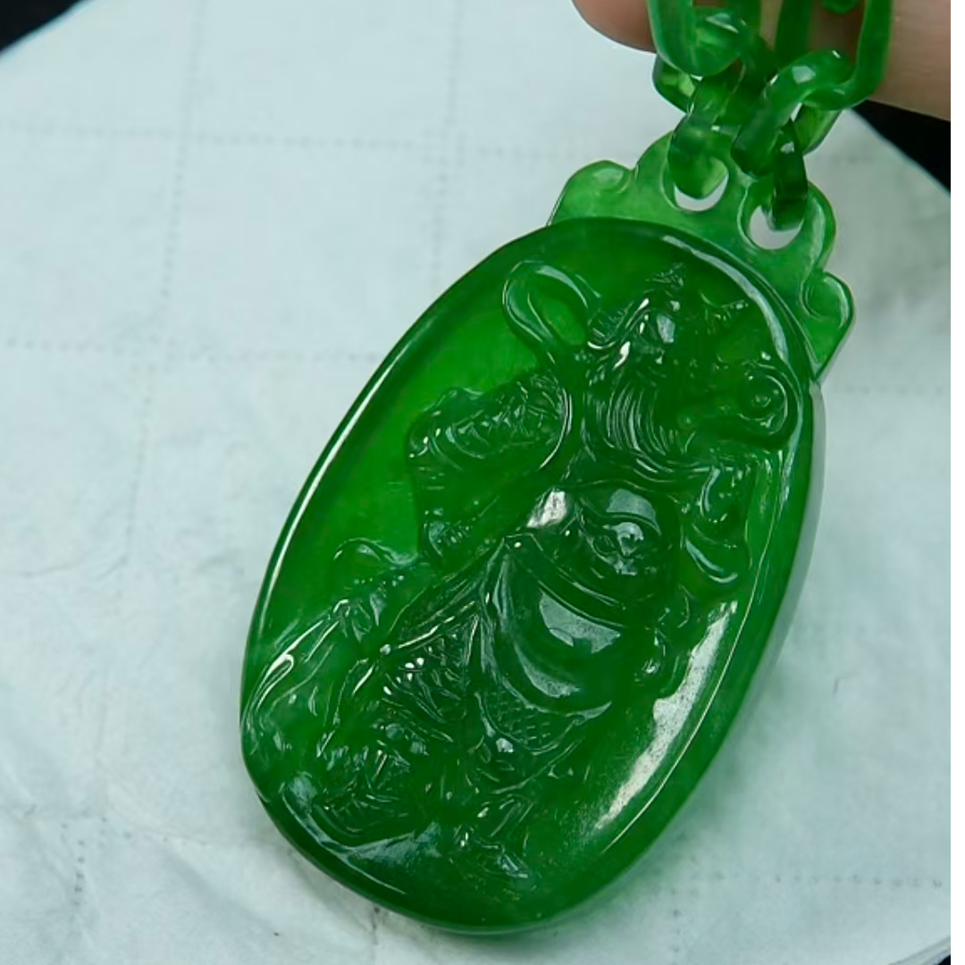 《清代》翡翠  楚韵汉风收藏馆 关公