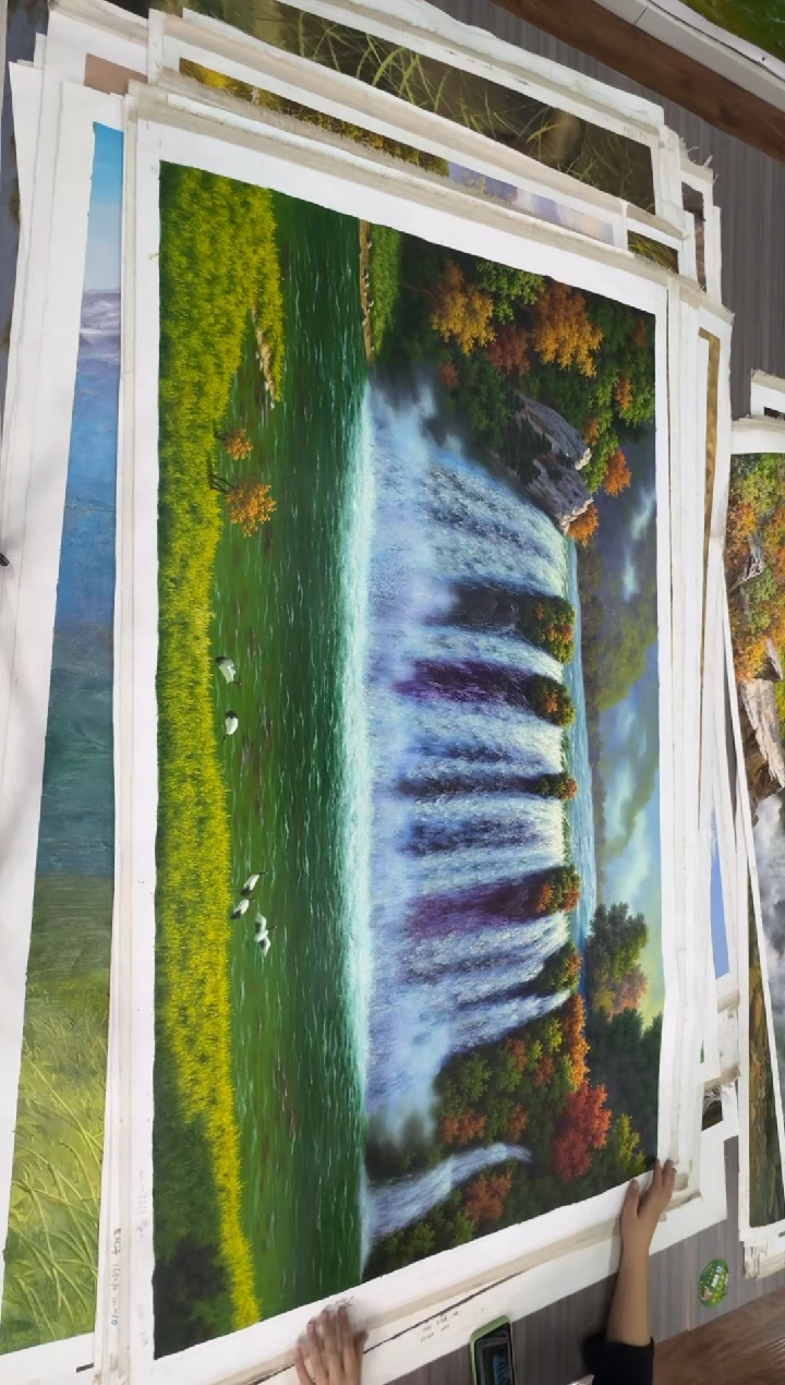 油画【79号】约1.6米丨朝鲜原创纯手绘孤品油画丨顺丰包邮   