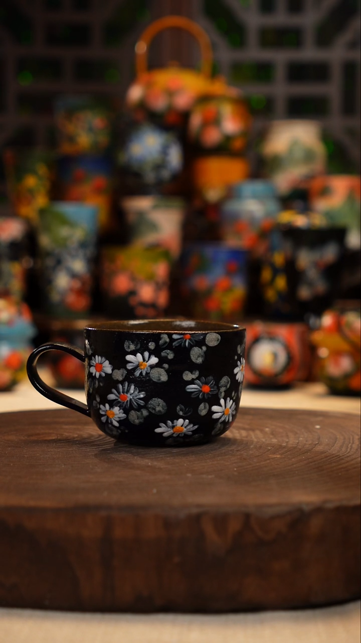 油画   釉下彩   杯子