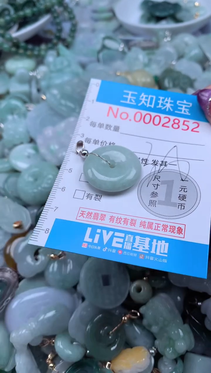 翡翠未镶嵌吊坠(不含链)2852