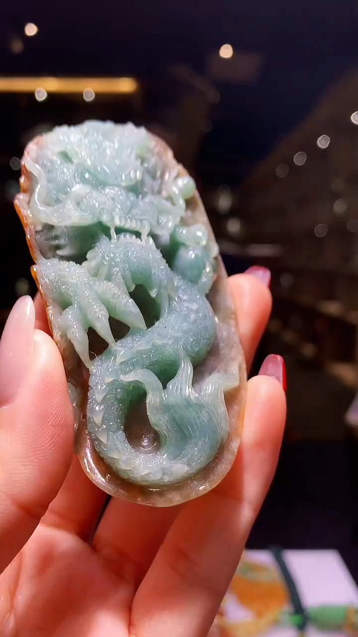 【闪购商品】定制翡翠未镶嵌1004hm-毛货挂件35