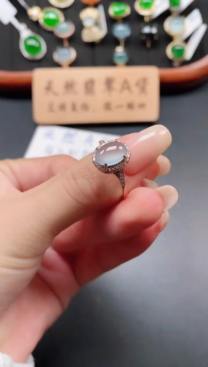 银S925镶嵌戒指翡翠1111