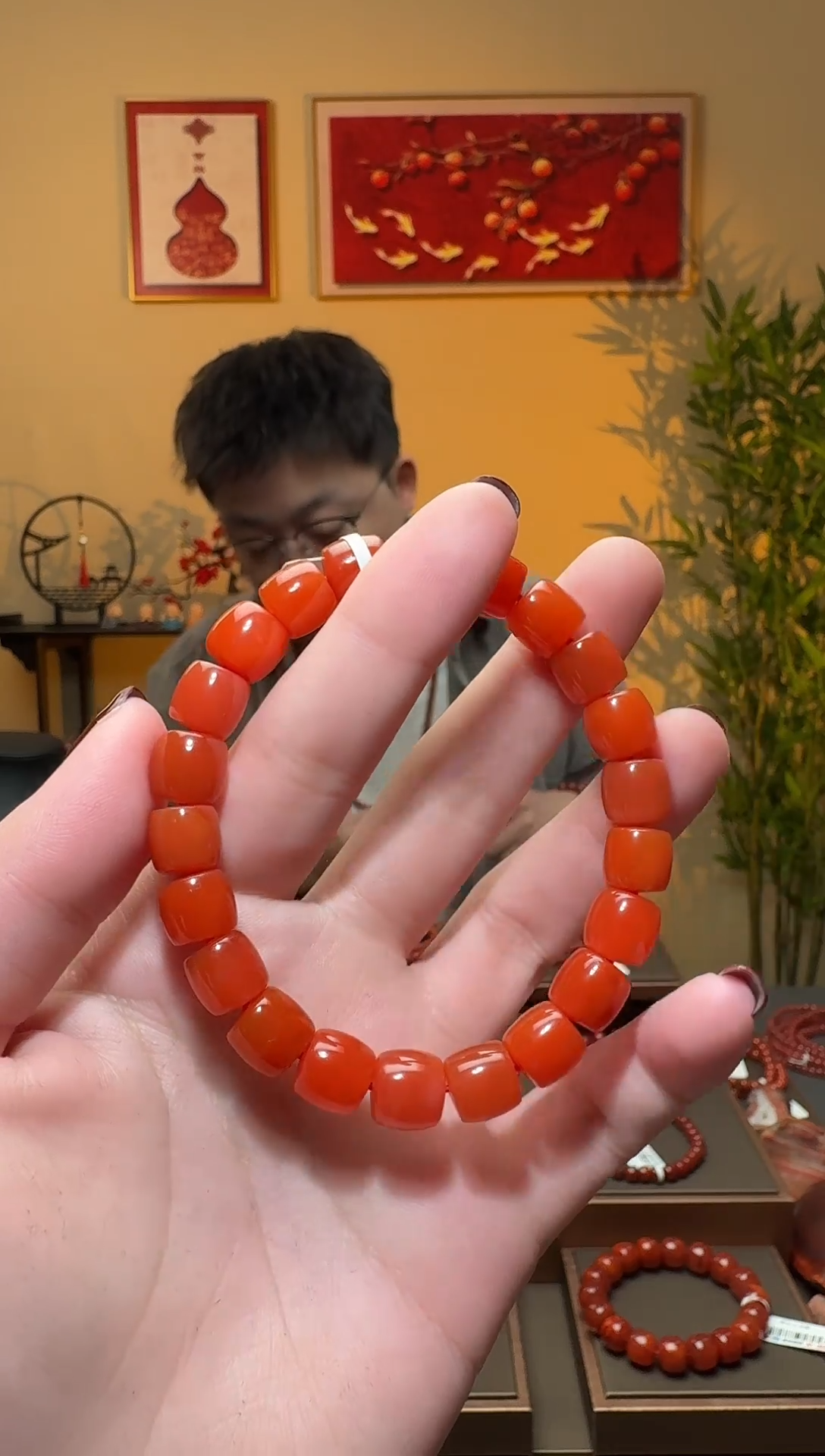 【闪购商品】南红玛瑙手串未镶嵌一条约9mm 多样性发货