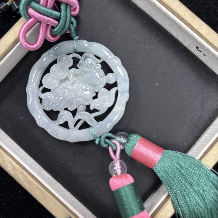 翡翠A货缅呱呱来财挂件（多样性发货拍一个发一个）50*3-561729