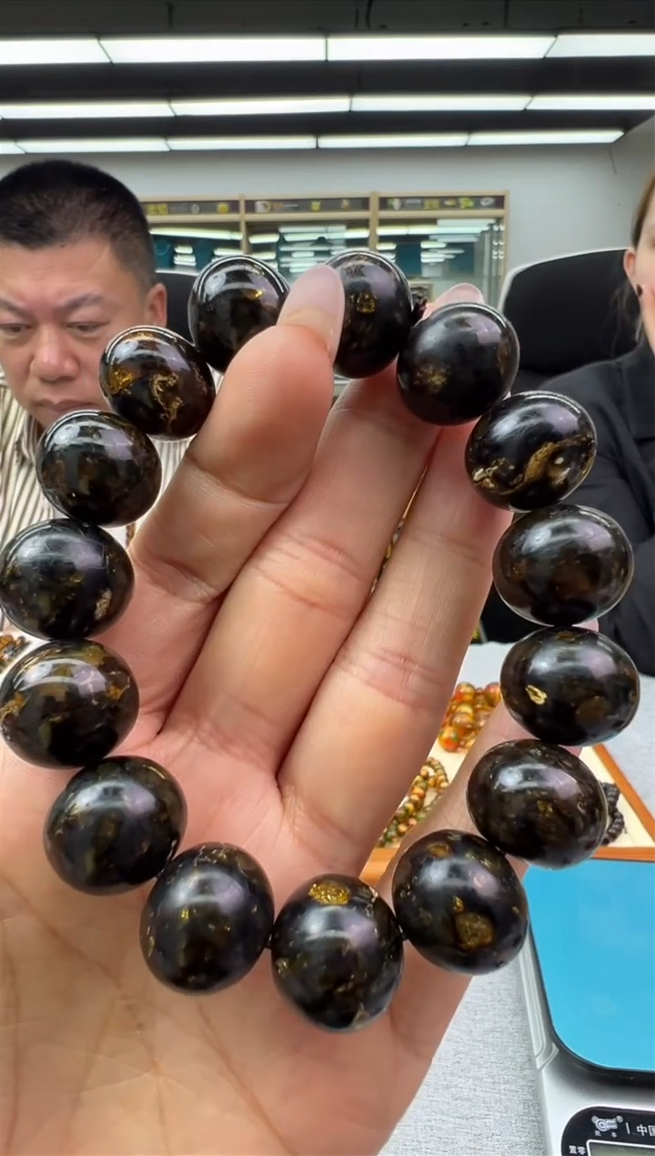 【闪购商品】琥珀手链未镶嵌29秒拍号