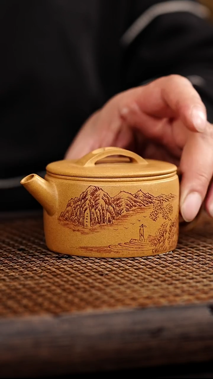 紫砂茶案宜兴悦茗壶紫砂  观山汉瓦