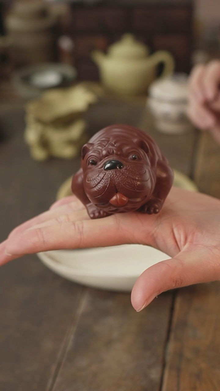 【闪购商品】紫砂茶杯紫砂斗牛犬