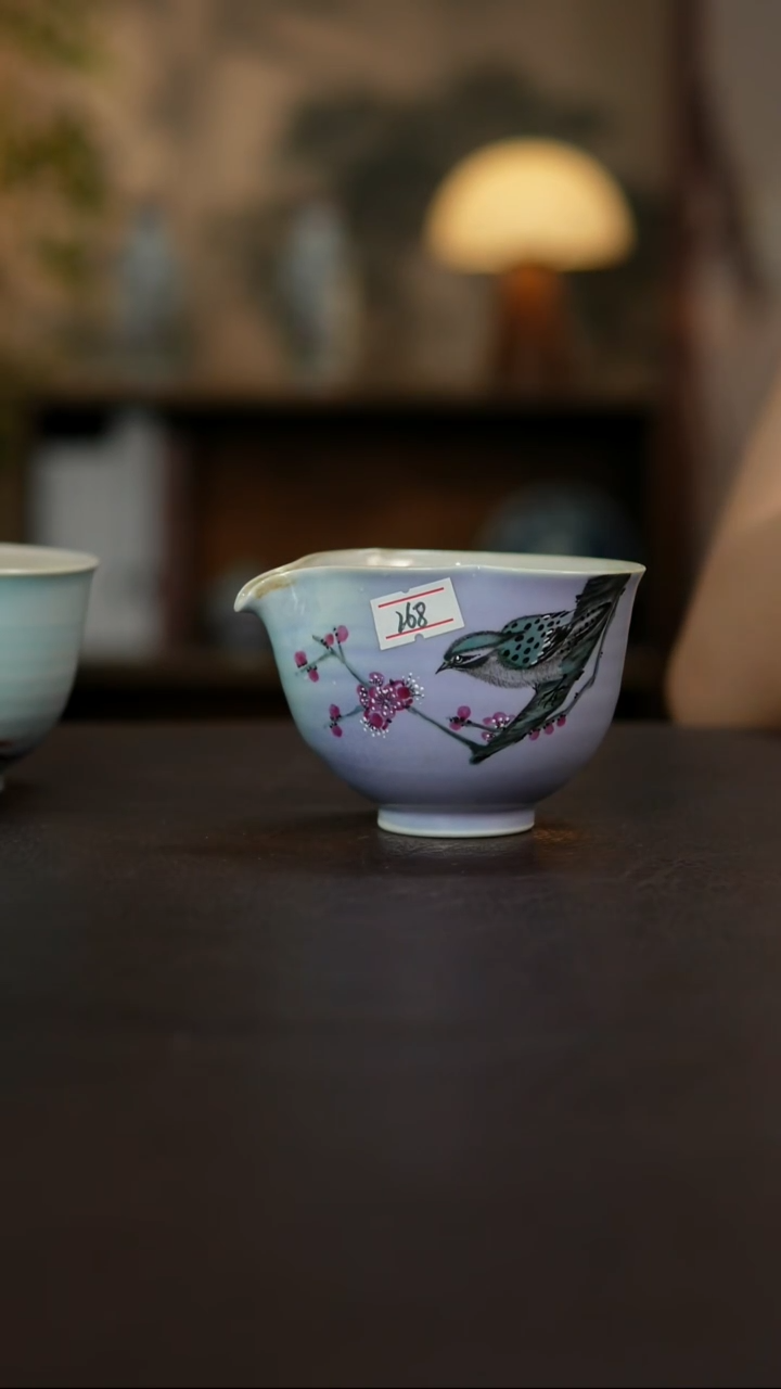 杯景德镇陶瓷杯碗柴烧多人