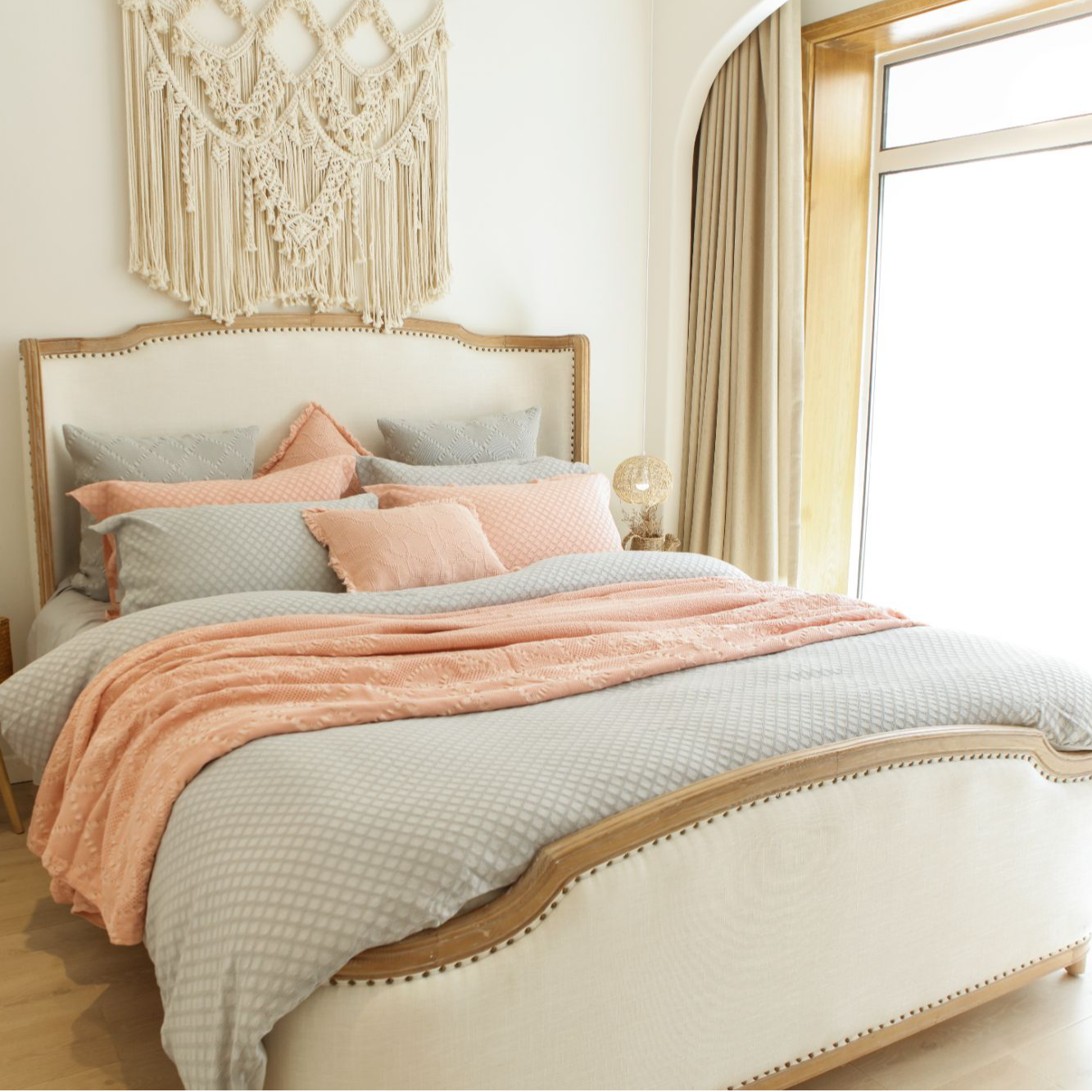 SIUTEEN葡萄牙纯进口 纳加Pria全棉四件套 立体浮雕提花 