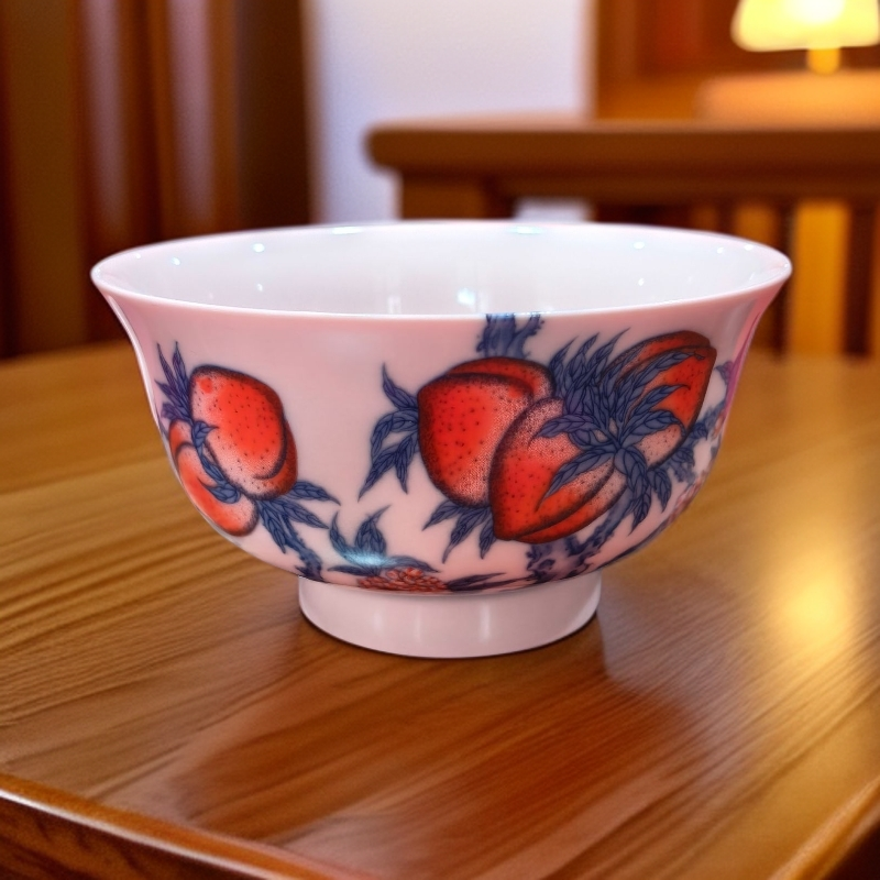 XD-ZH-XD2900九桃五福单碗+礼盒