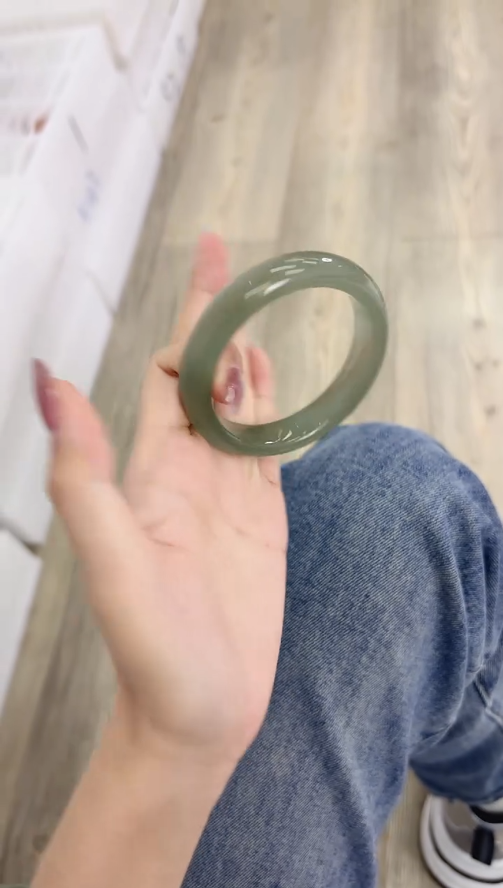 未镶嵌手镯石英质玉77-55D