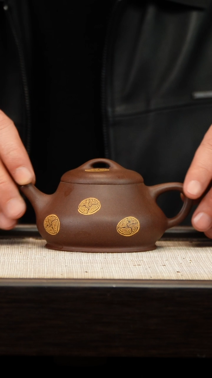 茶壶紫砂绞泥柱瓢