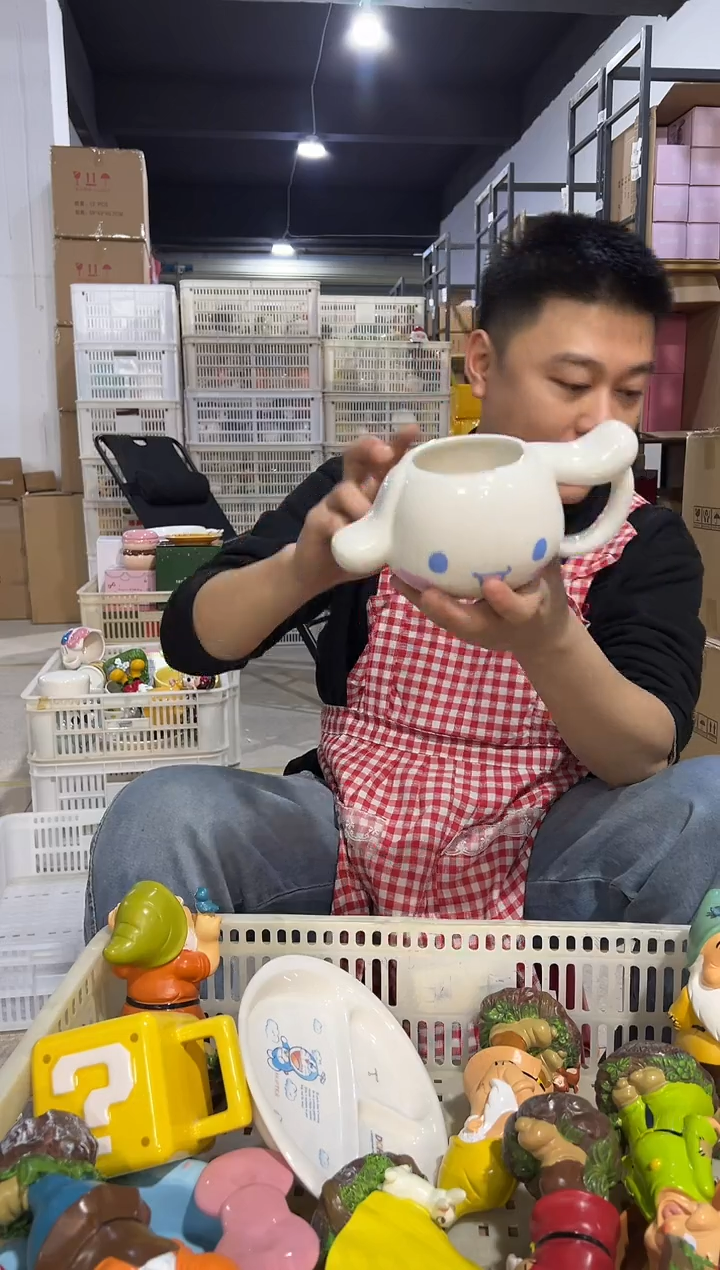 【闪购商品】杯陶瓷玉桂狗头杯