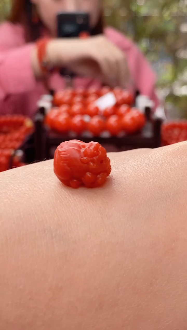 吊坠(不含链)未镶嵌南红玛瑙保山南红貔貅单珠吊坠（小）